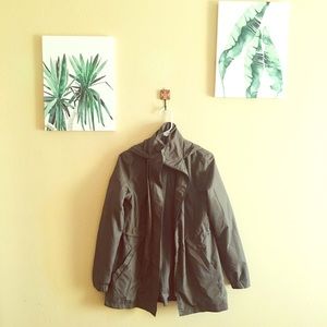 Army green coat rainproof